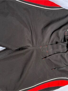 Kirra Black and Red Kids Swim/Board Shorts